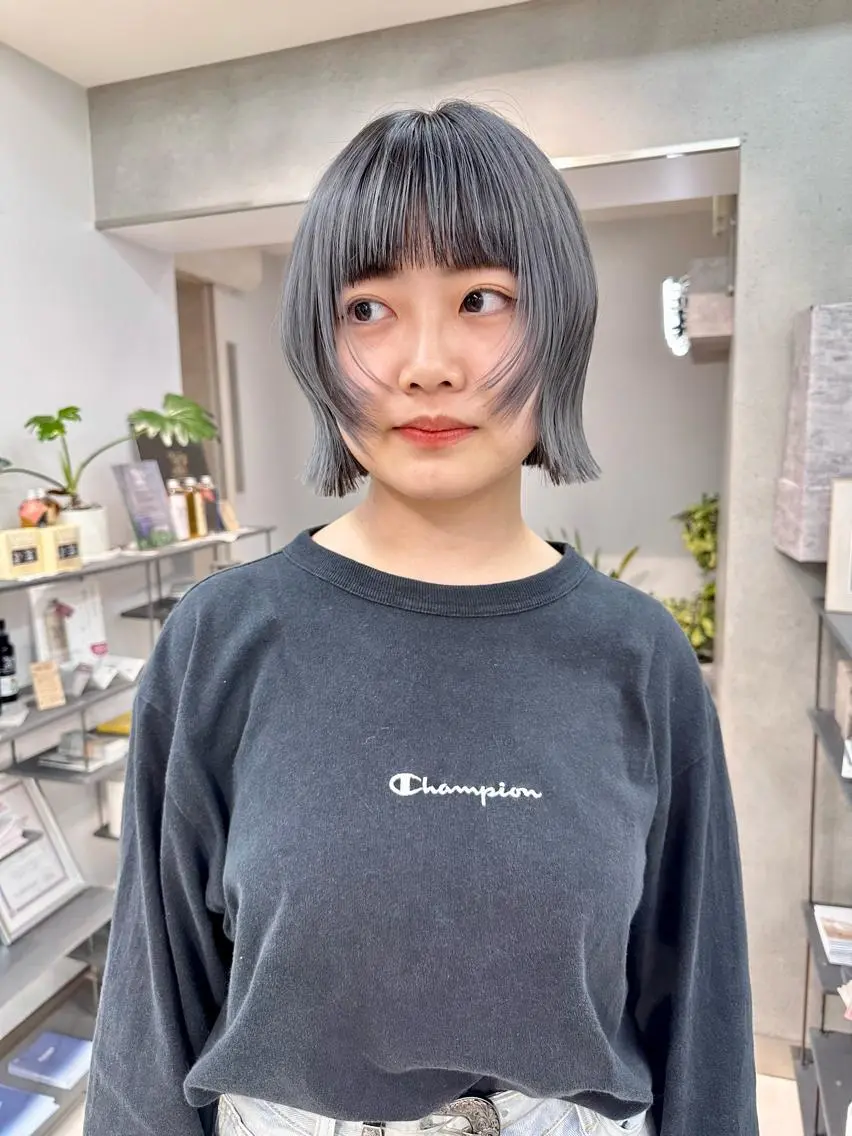 ショート カラー パーマウルフショート 濱田匠のヘアスタイル