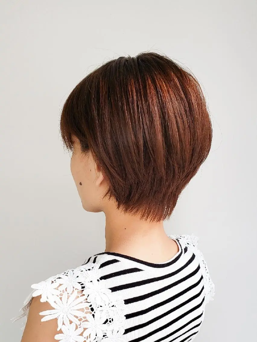 ショート ヘアカラー トリートメント 美髪⭐︎髪質改善 井上 康司のヘアスタイル