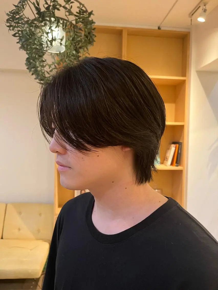 ミディアム パーマ メンズ カット パーマ ‪🌿パーマ大好評 メンズ特化🌿ワタルのヘアスタイル