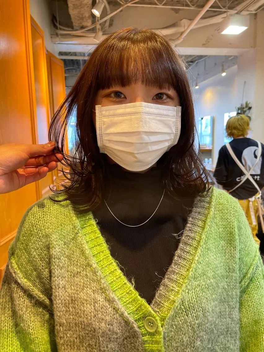 ミディアム カラー レイヤーカット カット ヘアカラー トリートメント レイヤー/似合わせ TAKUYAのヘアスタイル