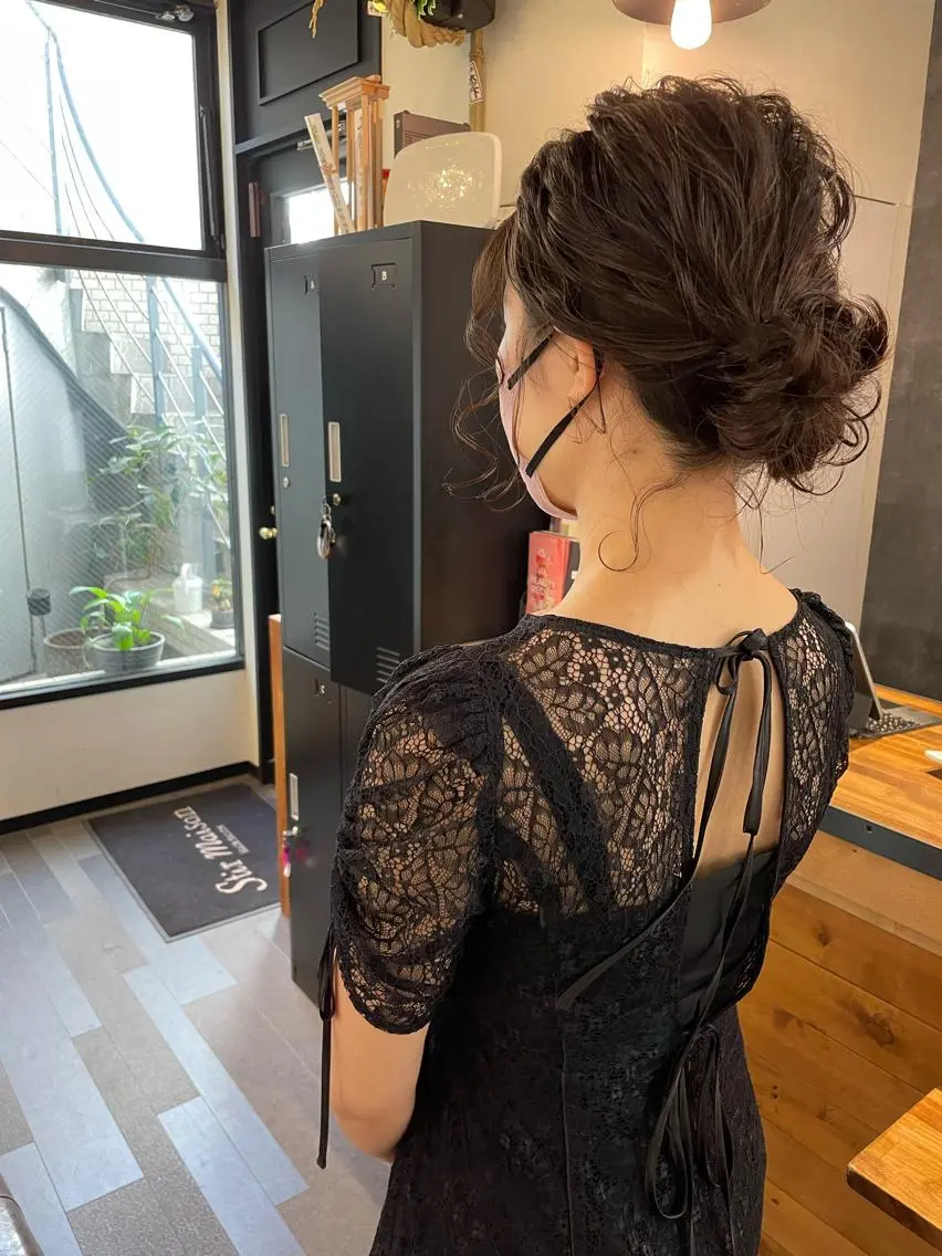 ミディアム カラー ヘアアレンジ layer cut 店長/MIKUのその他イメージ
