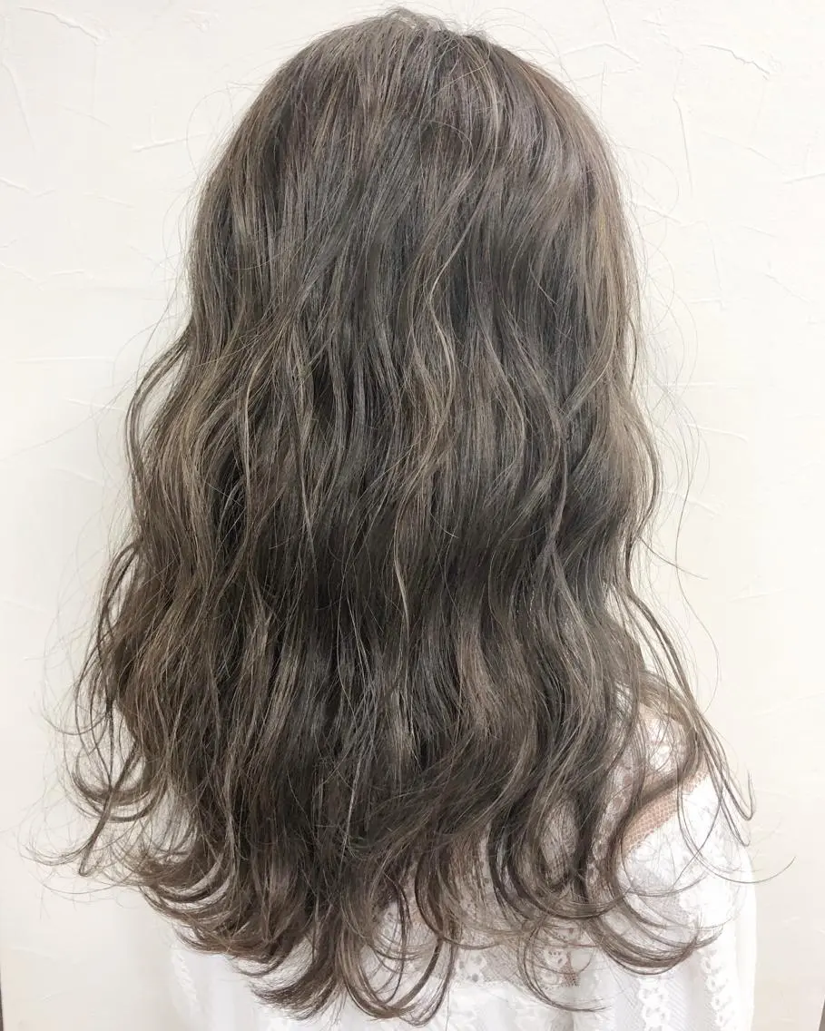ロング カラー ハイライトカラー ハイライト ノンダメージ髪質改善 カラー💎/KURAのヘアスタイル