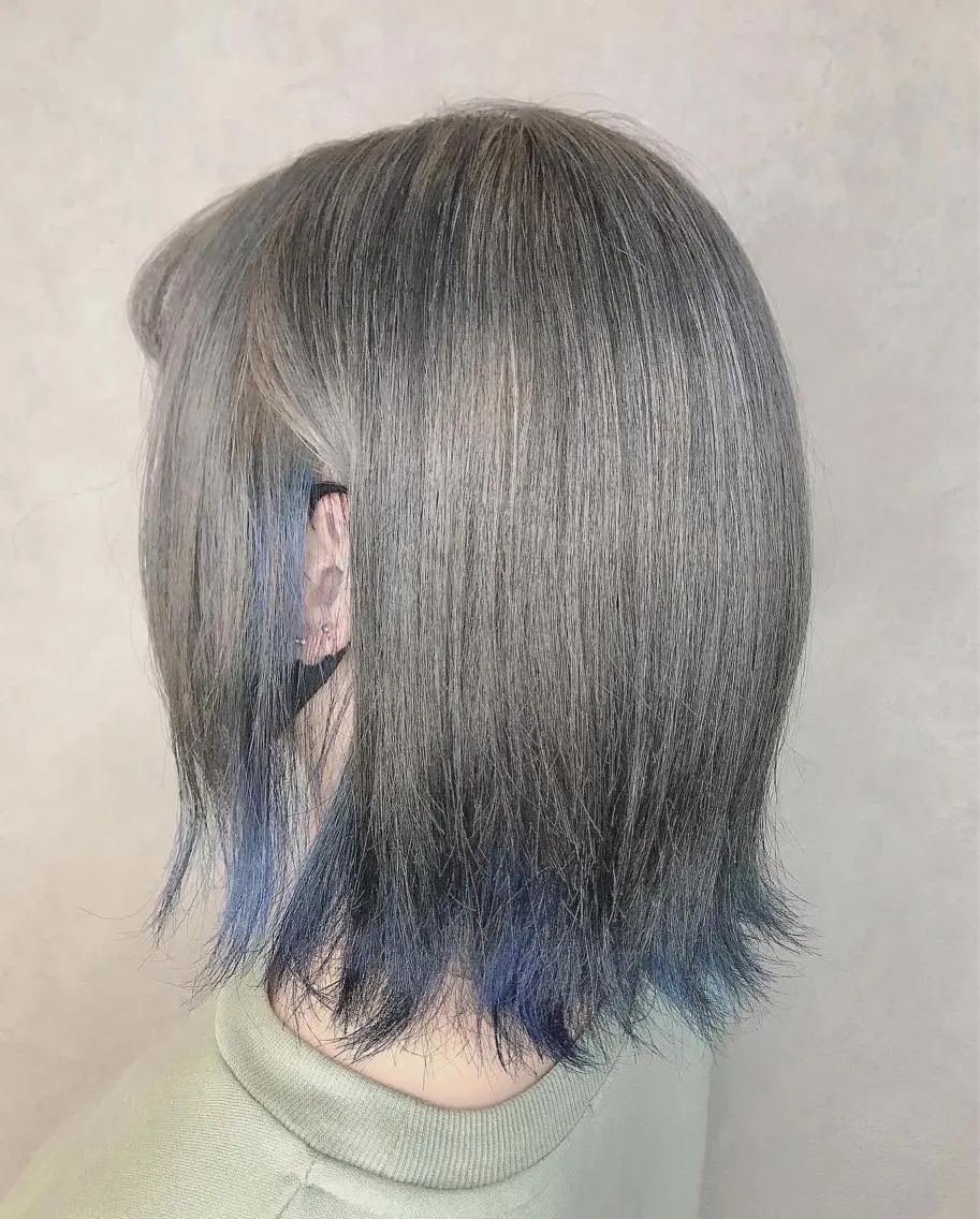 ミディアム YUI𓍯エクステ /ニュアンスカラーのヘアスタイル