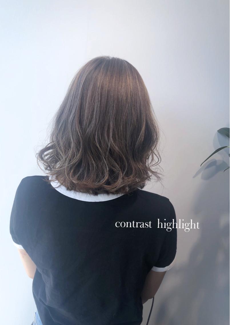 ミディアム 岸川 恭子のヘアスタイル
