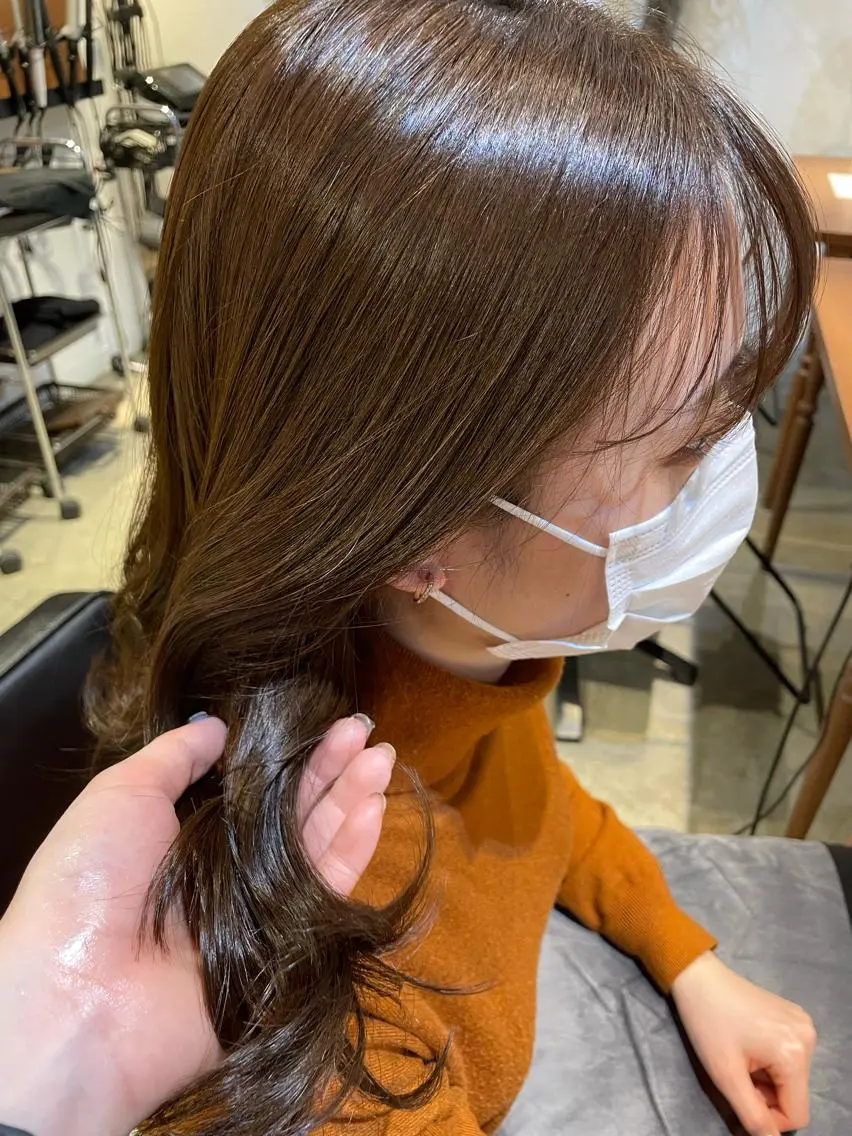 ミディアム カット ヘアカラー トリートメント ｅｒｉ 🧴🫧のヘアスタイル