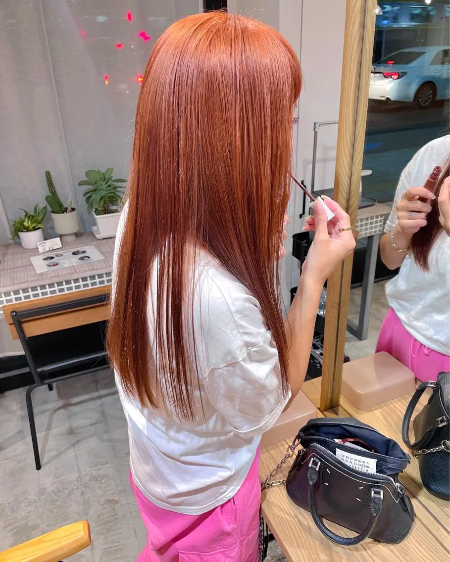 ロング カラー 東 みのりのヘアスタイル