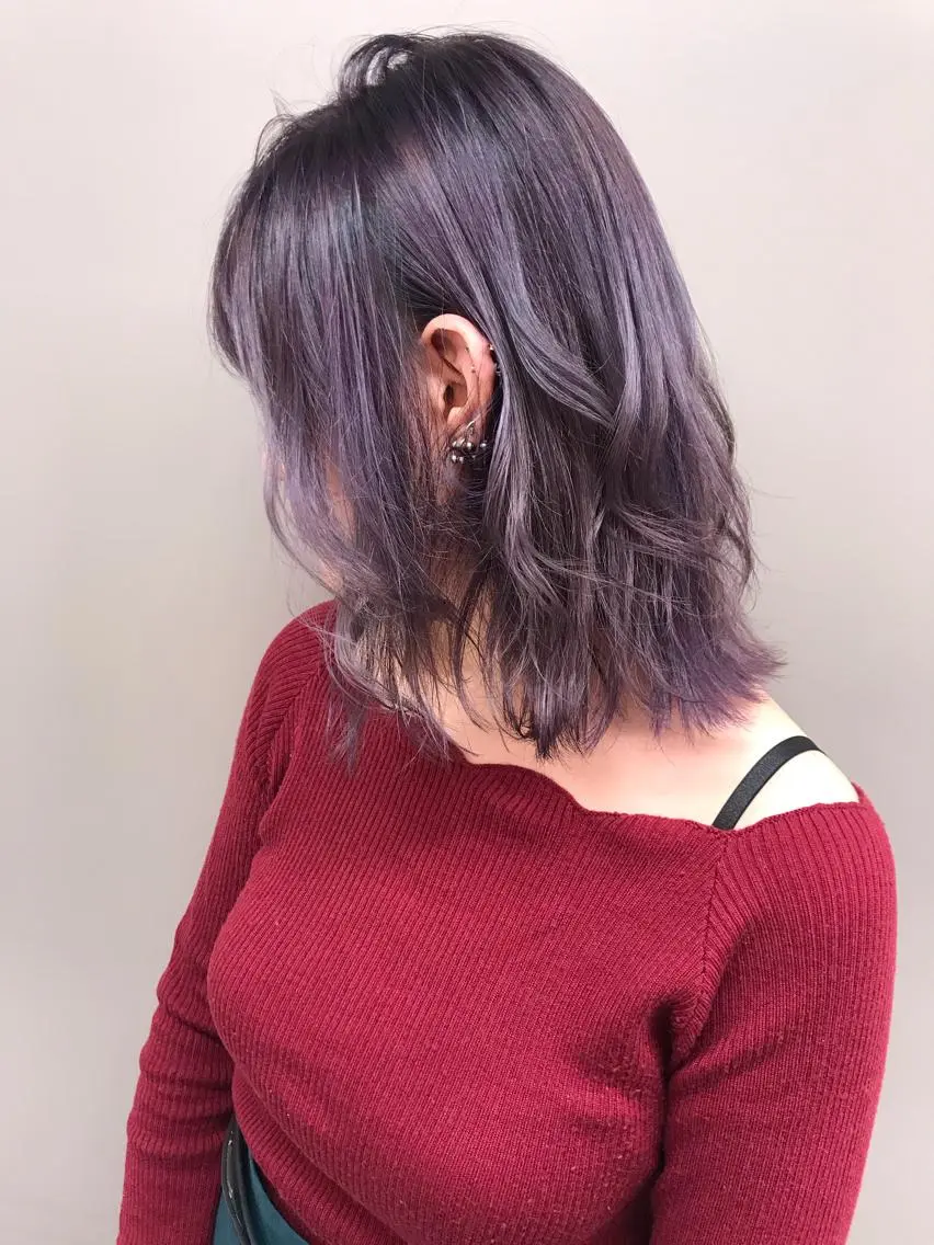ミディアム カラー ヘアアレンジ 💖艶と似合わせ💖 カラーカット💖のヘアスタイル