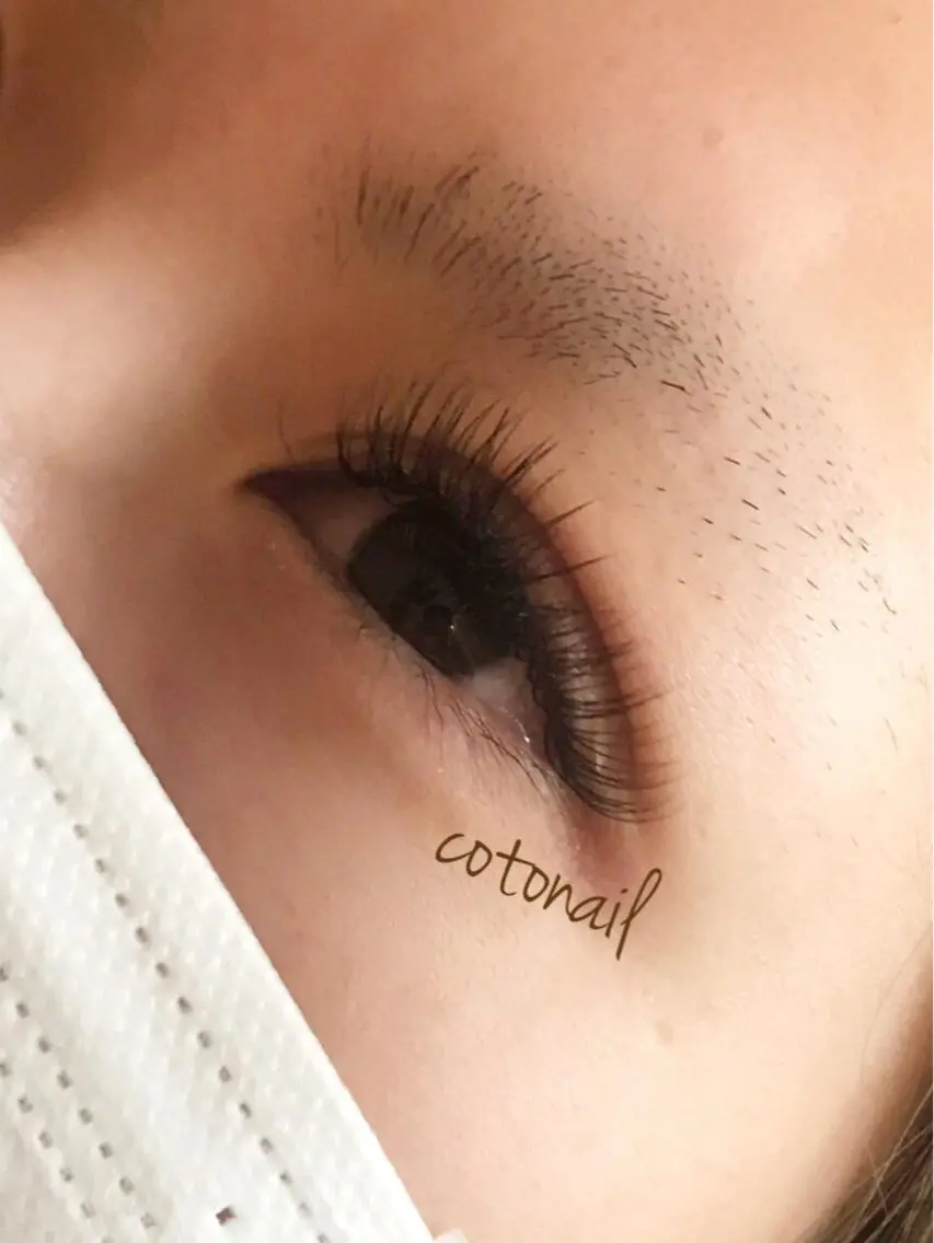 セミロング マツエク・マツパ 付け放題 ツメトマツゲ .のネイルデザイン
