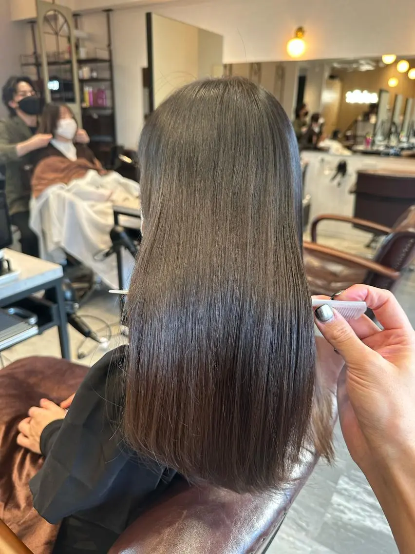 ロング パーマ 美髪美容師 🫧くぼた店長のヘアスタイル