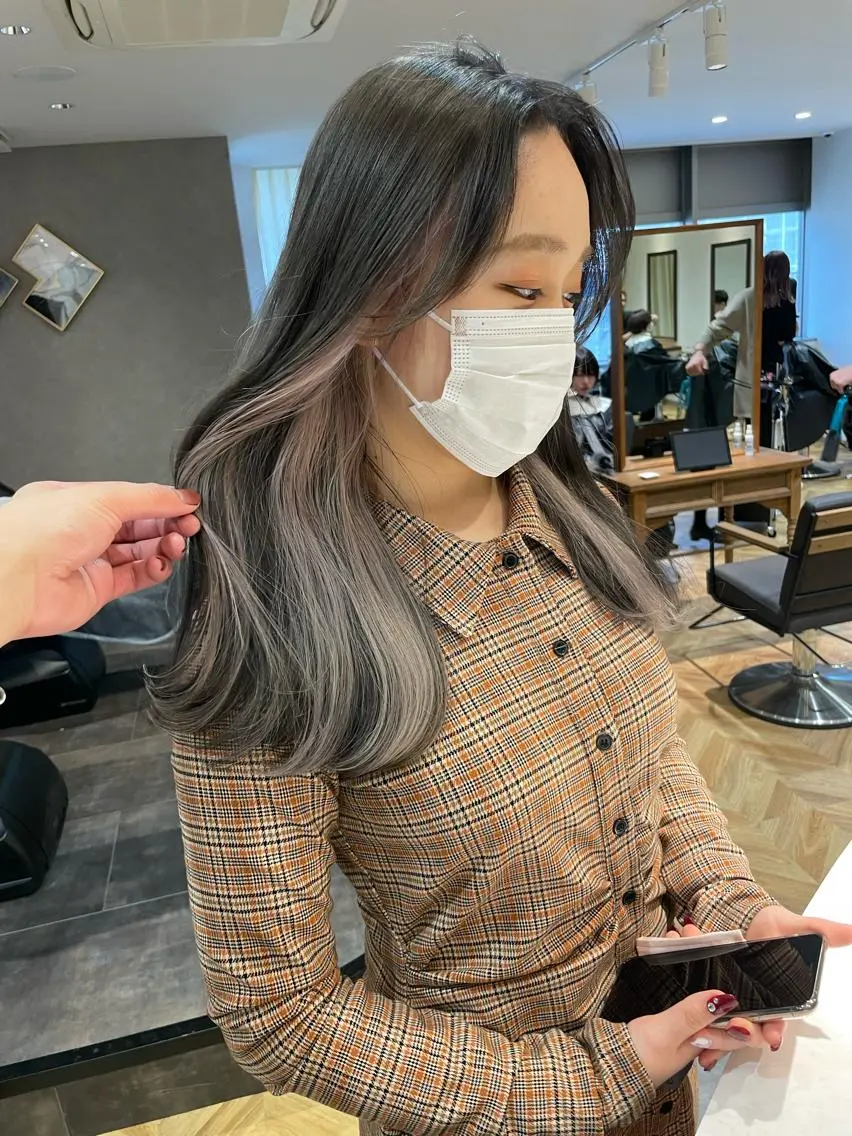 セミロング 縮毛矯正 塚本 征也のヘアスタイル