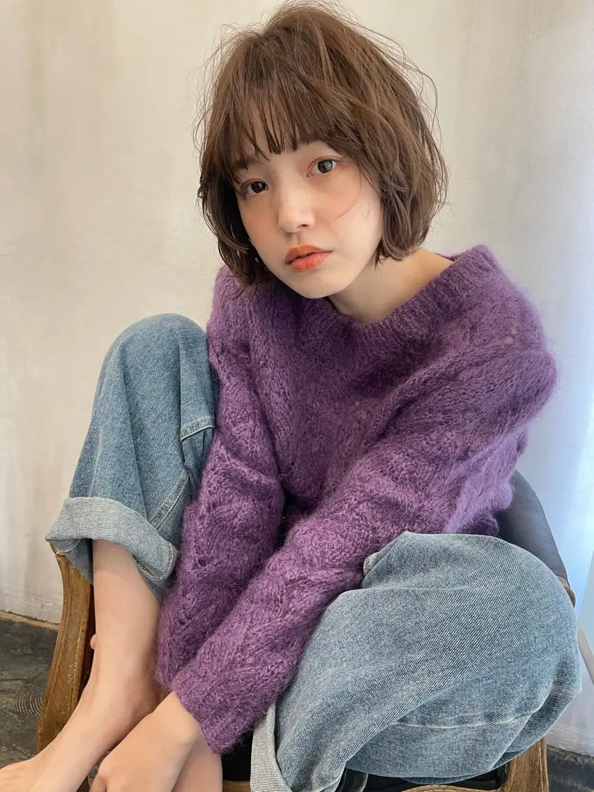 ショート カラー カット ヘアカラー トリートメント ショート/ボブ/ 心斎橋/宮脇美奈のヘアスタイル