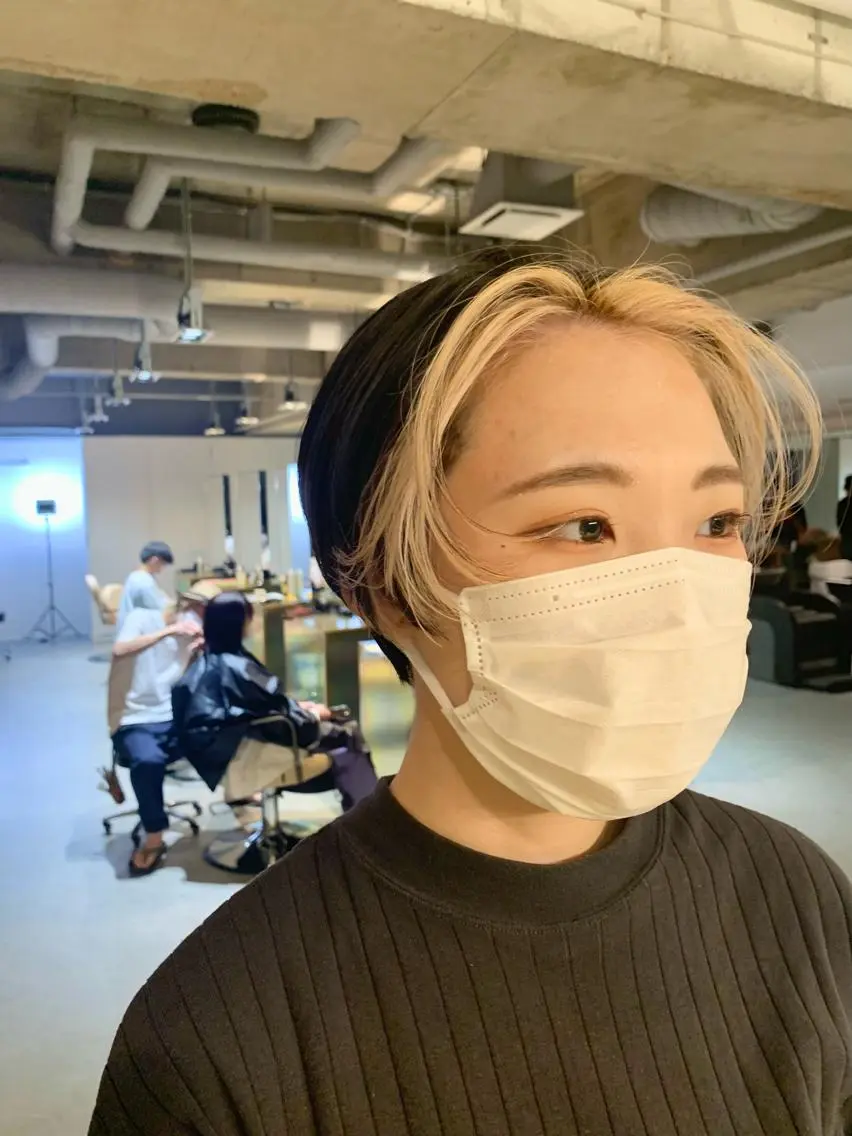 ショート カラー ヘアカラー トリートメント よしだ とおいのヘアスタイル
