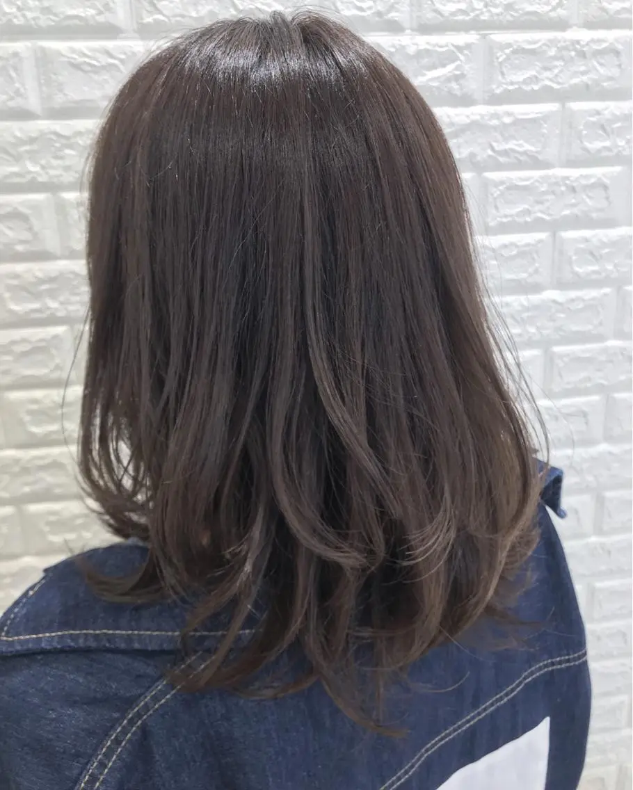 ミディアム カラー 岡田詩織 MODE Ks松原店のヘアスタイル