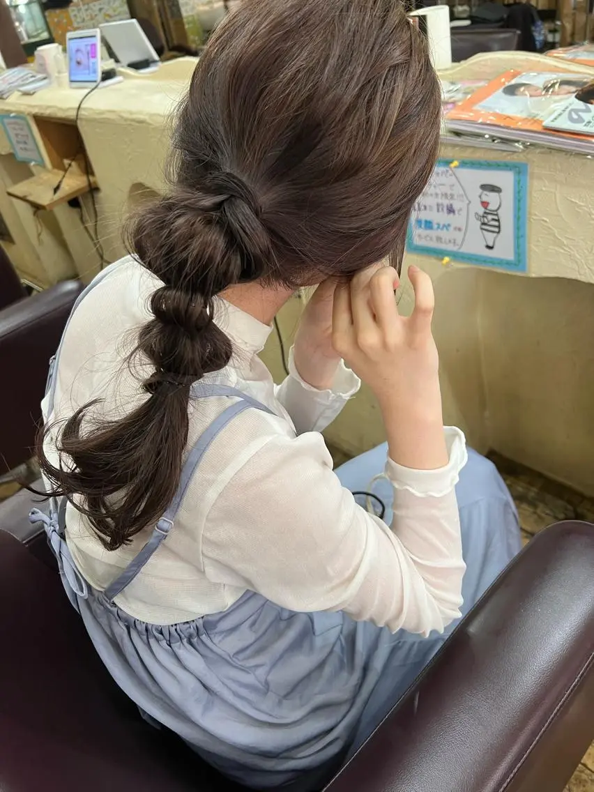 セミロング カラー ヘアアレンジ ベージュカラー 「sumi」 AMIのヘアスタイル