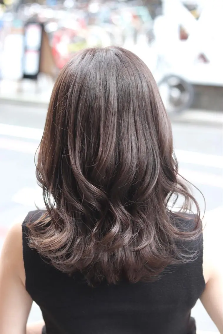 セミロング カラー ヘアアレンジ 川内 政人のヘアスタイル