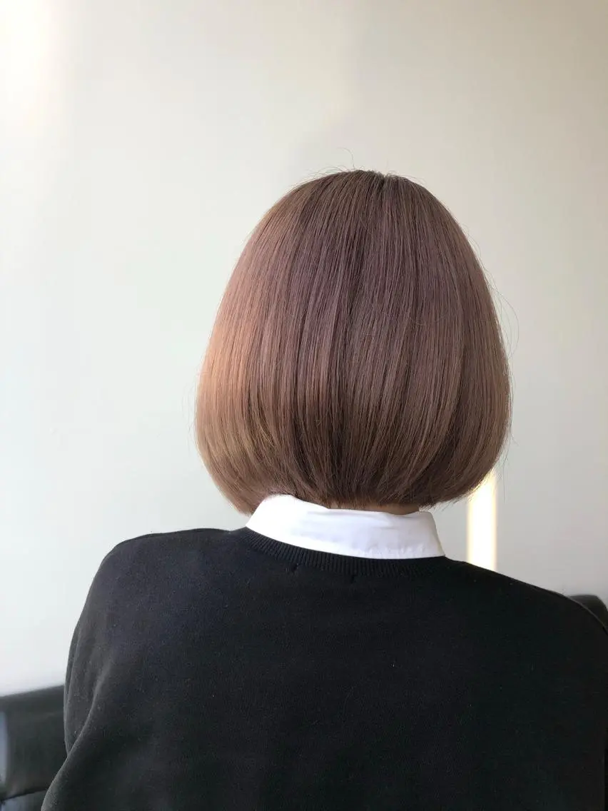 ショート カラー ショートボブ ベージュカラー ブリーチ ボブ ショートヘア 福村 拓也のヘアスタイル