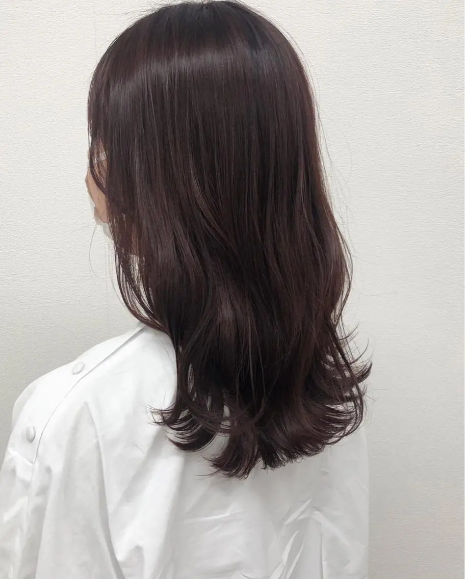 セミロング カラー ヘアアレンジ ピンクカラー カット ヘアカラー トリートメント 酸性縮毛矯正🧴韓国 レイヤー/髪質改善のヘアスタイル