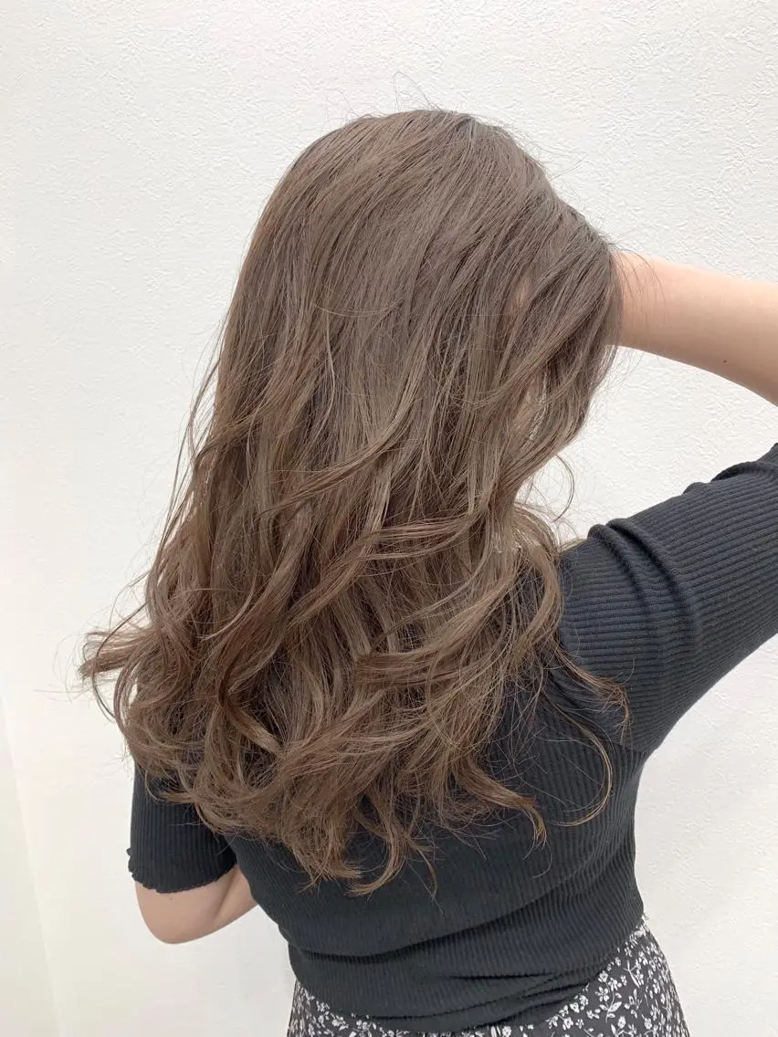 ロング カラー ヘアカラー トリートメント 酸性ストレート/ブリ ーチなし/中村 匠のヘアスタイル