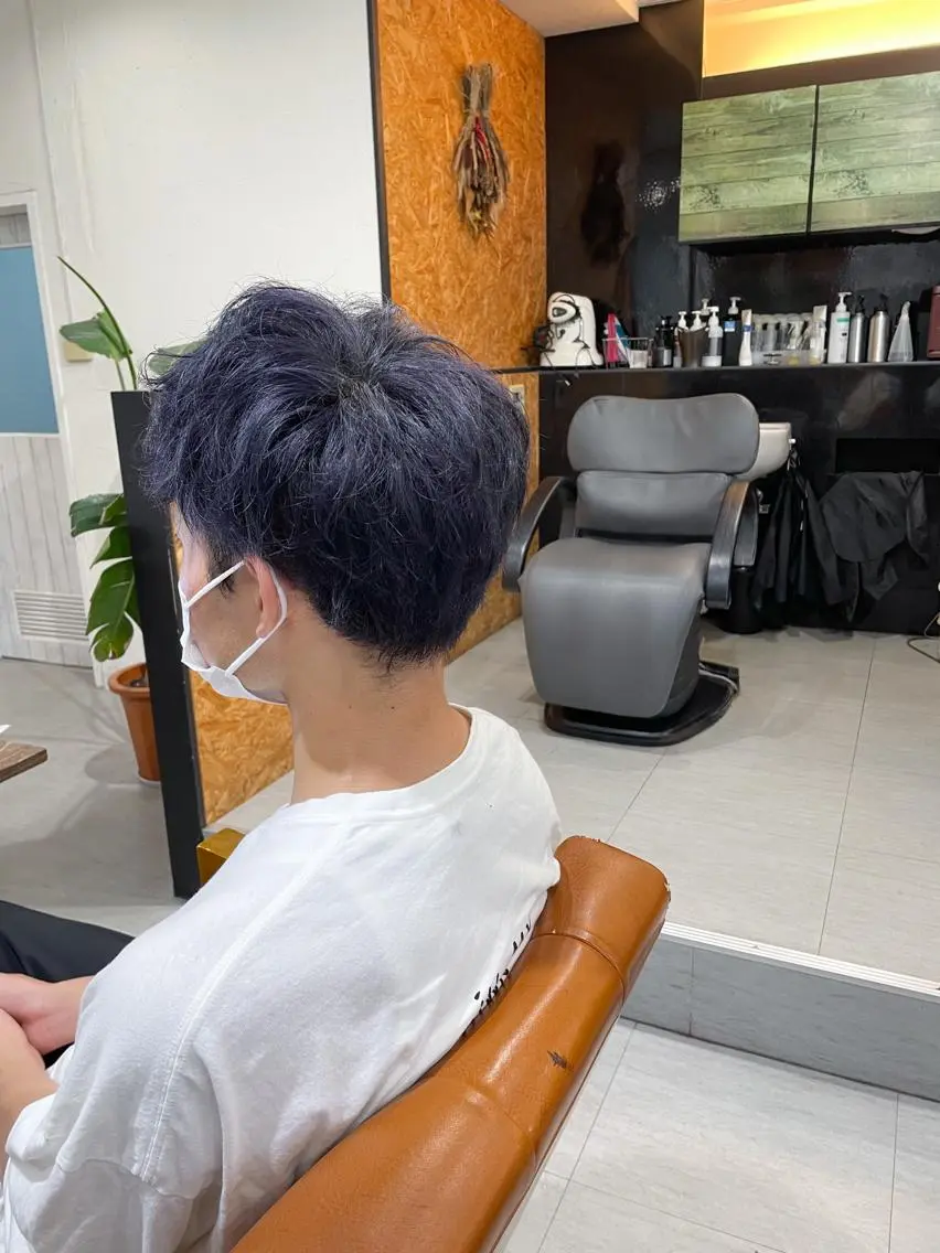 ショート カラー メンズ メンズブリーチ ブリーチ かんばら りょーいのヘアスタイル