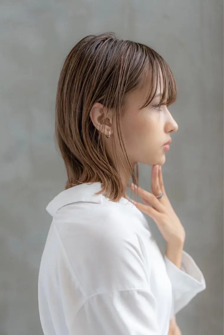 ミディアム カット トリートメント ヘッドスパ ヘアセット 韓国レイヤー🇰🇷 韓国研修◎渋谷カイトのヘアスタイル