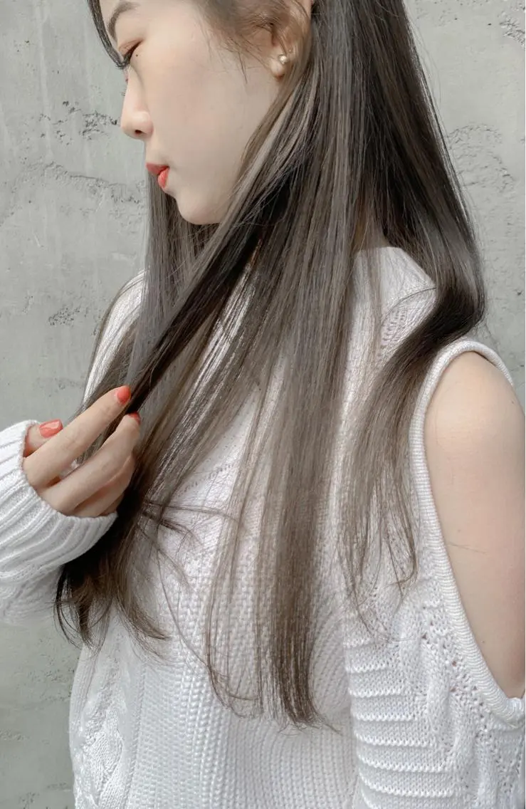 ロング カラー ヘアアレンジ ヘアカラー トリートメント yuka .のヘアスタイル