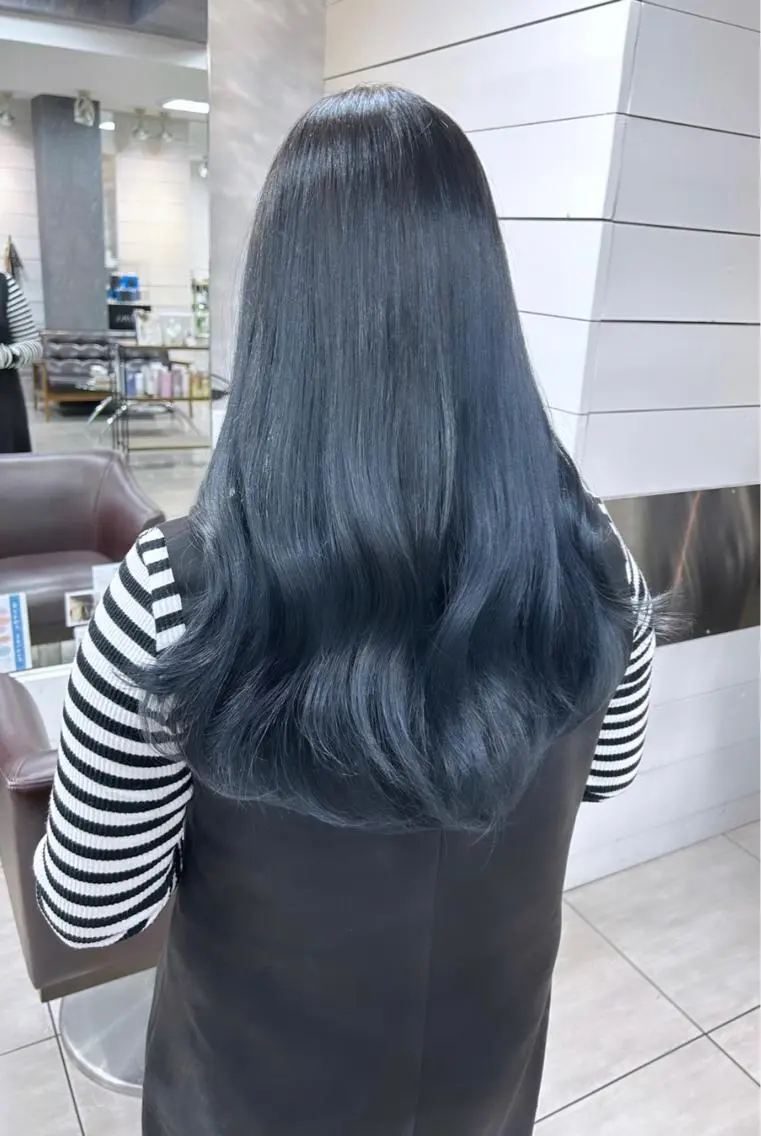 ロング カット ヘアカラー レイヤー/艶髪カラー 森本くるみのヘアスタイル