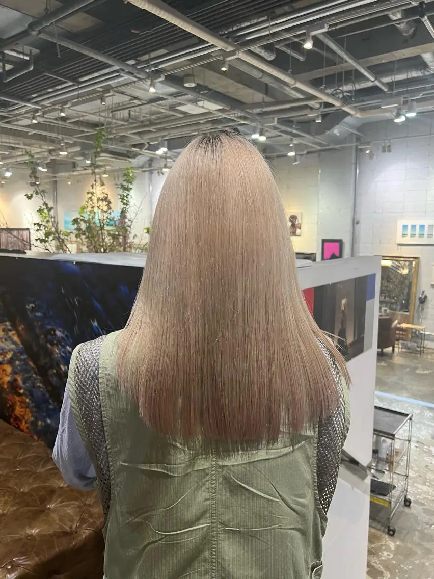 ロング カラー 川原大空 無料パーマモデル募集のヘアスタイル