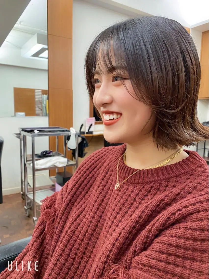 ショート 似合わせレイヤー/ ケアパーマ/高倉のヘアスタイル