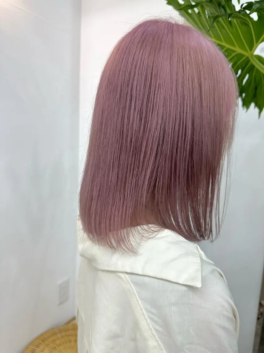 ミディアム カラー メンズカットパーマ/ ブリーチ高柳将太のヘアスタイル