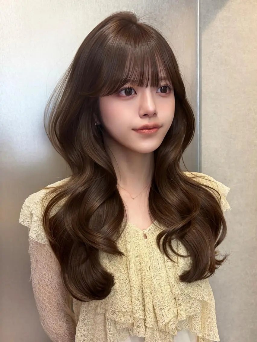 ロング カラー ベージュカラー ブリーチ ブラウンカラー 透明感カラー ダブルカラー 天神美容室 🎀hinaのヘアスタイル