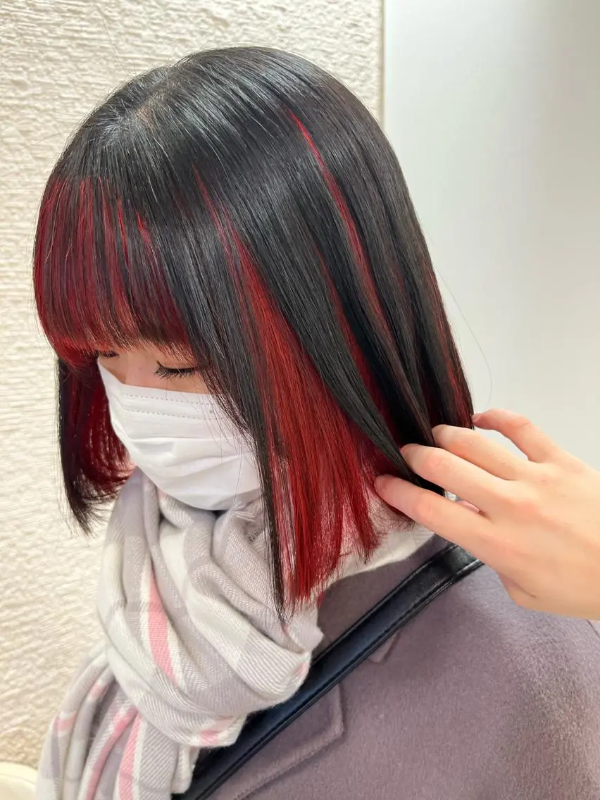 ショート カラー ヘアカラー トリートメント 暖色/ブリーチカラー 🎀 M i k uのヘアスタイル