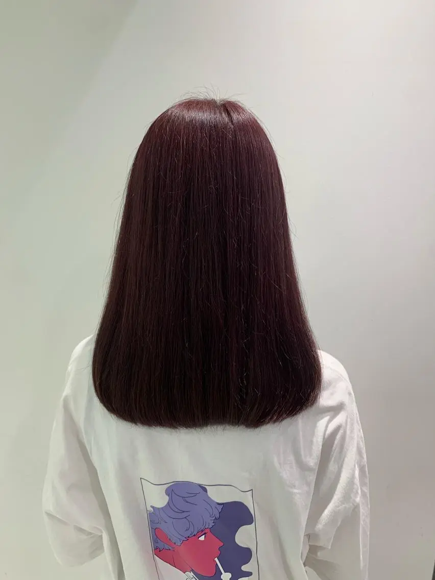 セミロング ヘアカラー ヘッドスパ ヘアセット 🪞透明感カラー🫧 縮毛矯正🥇かずきのヘアスタイル
