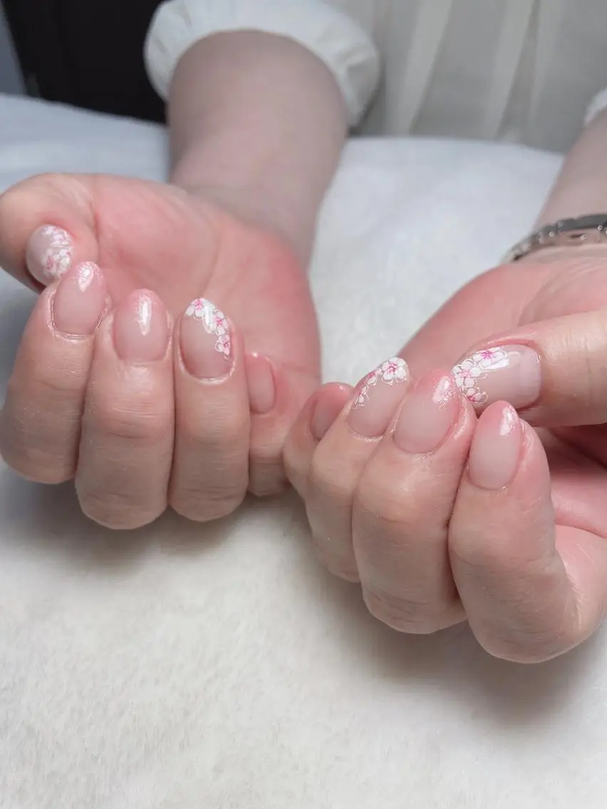 ネイル 桜ネイル ハンドネイル kipinail 川﨑えりかのネイルデザイン