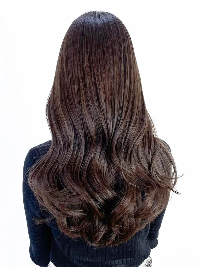 カラー セミロング ベージュカラー 似合わせカット カット ヘアカラー トリートメント ITbyALBUM 中野店のヘアスタイル