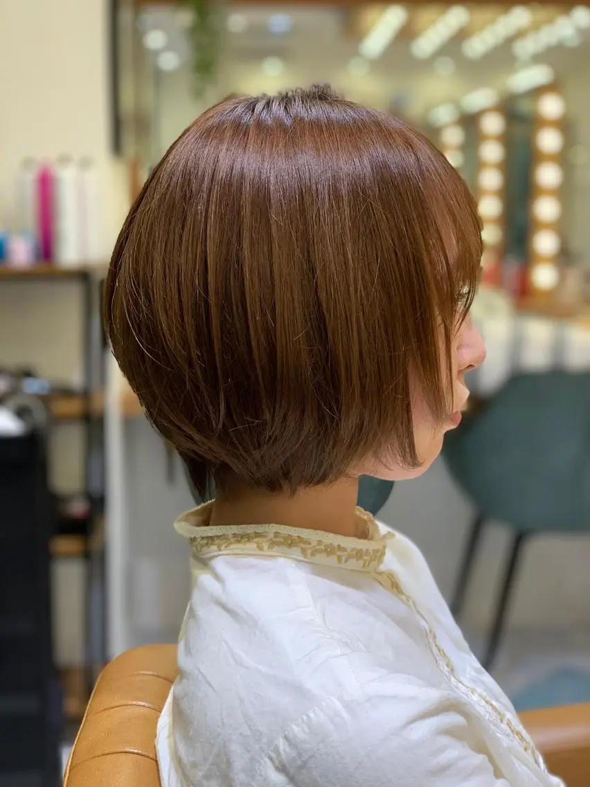 ショート 丸みショート ショートヘア Lond enikaのヘアスタイル