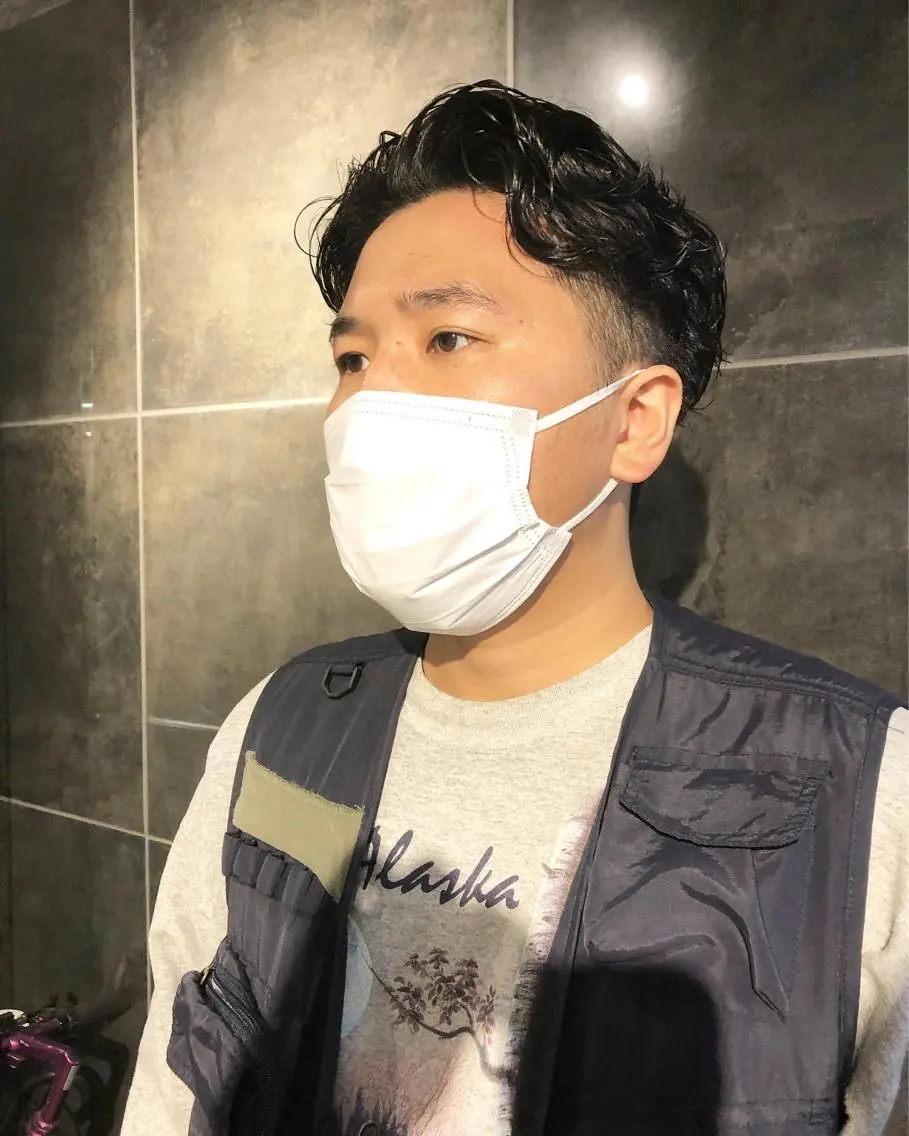 パーマ ヘアアレンジ メンズ カット パーマ トリートメント ヘアセット メンズ特化✂️栗原 侑也のヘアスタイル
