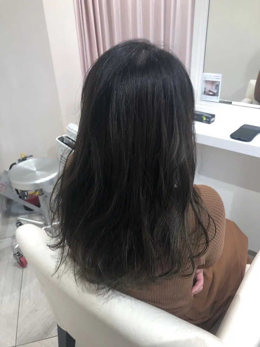 ロング カラー グレージュ カット トリートメント 似合わせ🌿‬髪質 改善🧸RYUGOのヘアスタイル