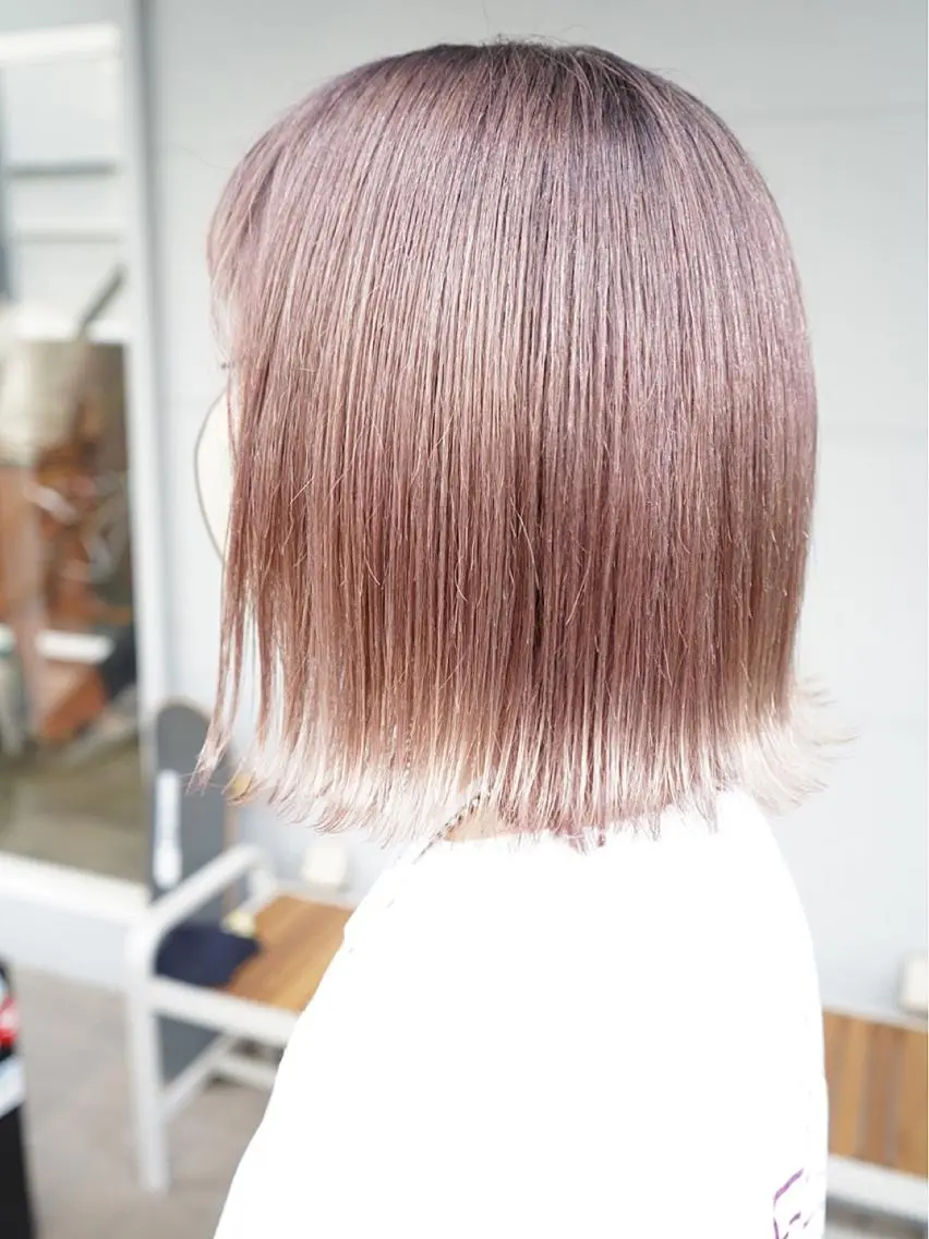 ミディアム カラー ヘアアレンジ ヘアカラー トリートメント lani ブリーチ /ダブルカラーのヘアスタイル