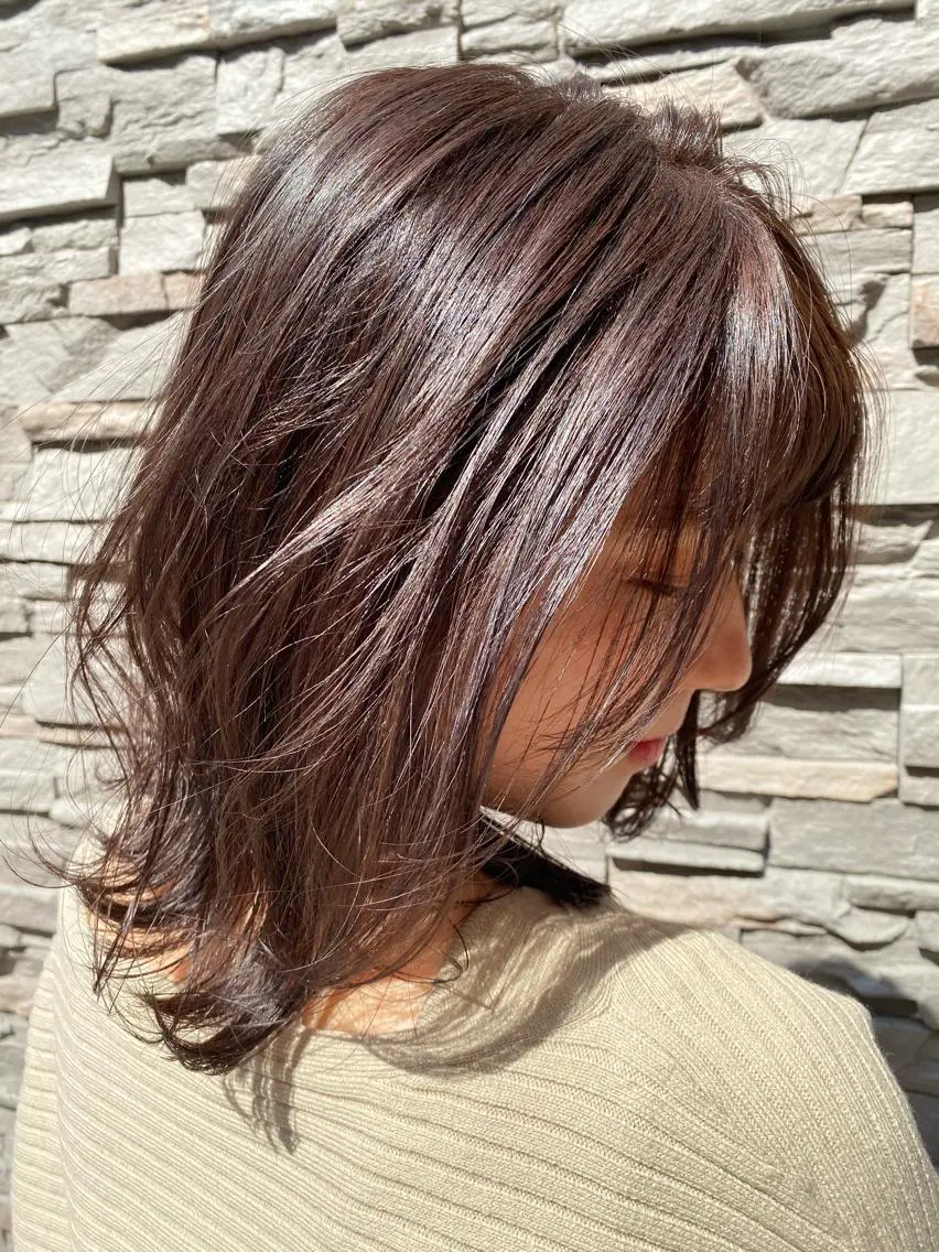 ミディアム 🫧ふじたまゆ🫧 レイヤーカット✂︎のヘアスタイル