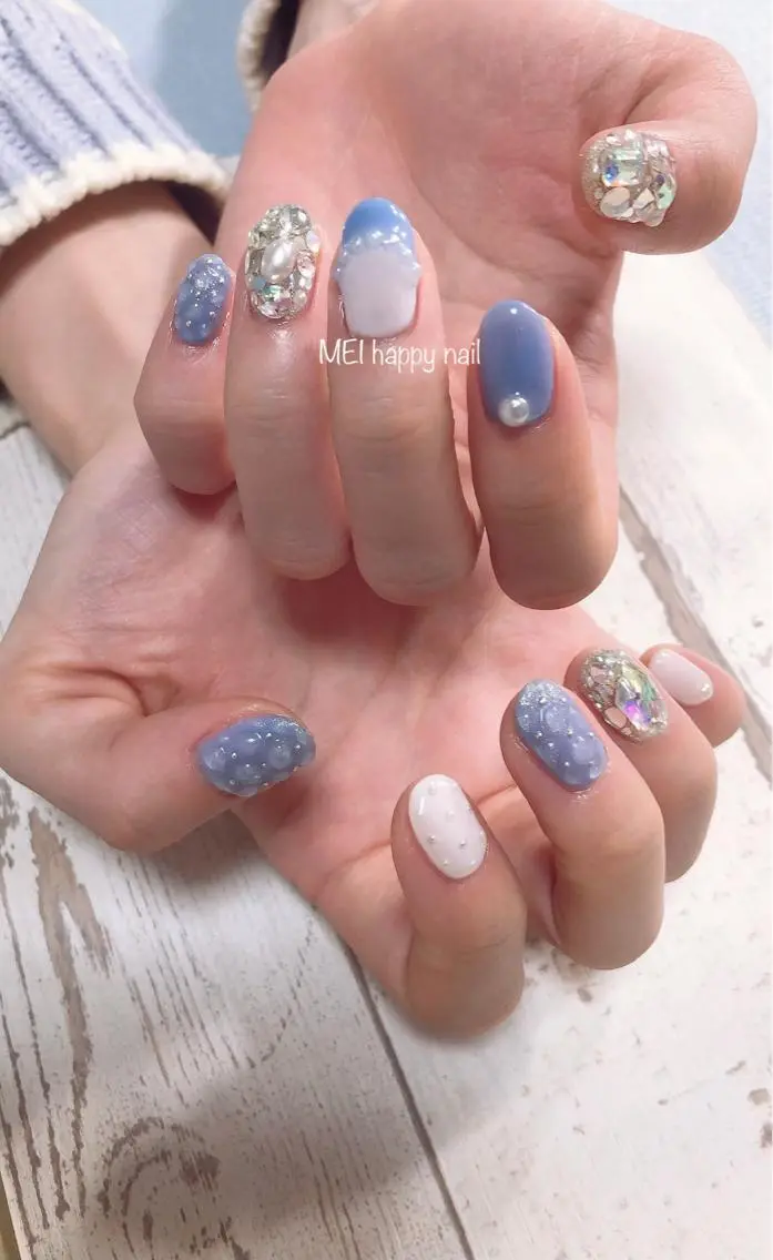 ネイル フレンチネイル ジェルネイル ニュアンスネイル パラジェル 春ネイル 北浦和 自爪育成ケアのネイルデザイン