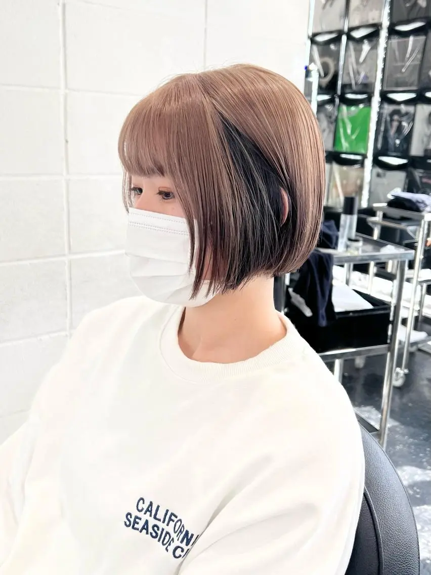 セミロング ヘアカラー トリートメント HARU//原宿🤍 リピート率NO.1のヘアスタイル