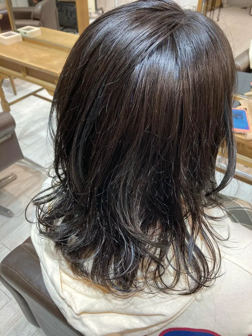 ロング カラー ブリーチ ブルーカラー ハイライトカラー ハイライト TELA HAIR 幕張本郷店 澤田のヘアスタイル