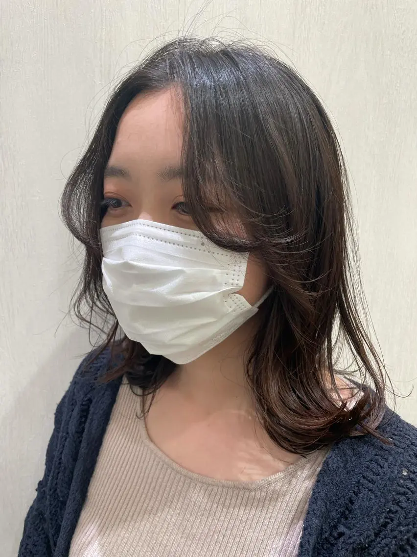 ミディアム 韓国風ヘア カット トリートメント 内藤 宏紀 tidasmileのヘアスタイル