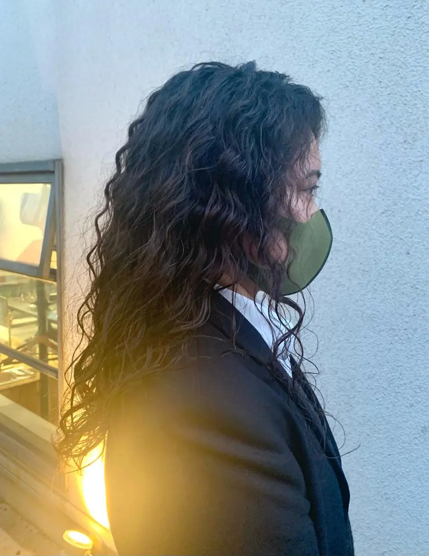 セミロング カット パーマ おおたけ あゆみのヘアスタイル
