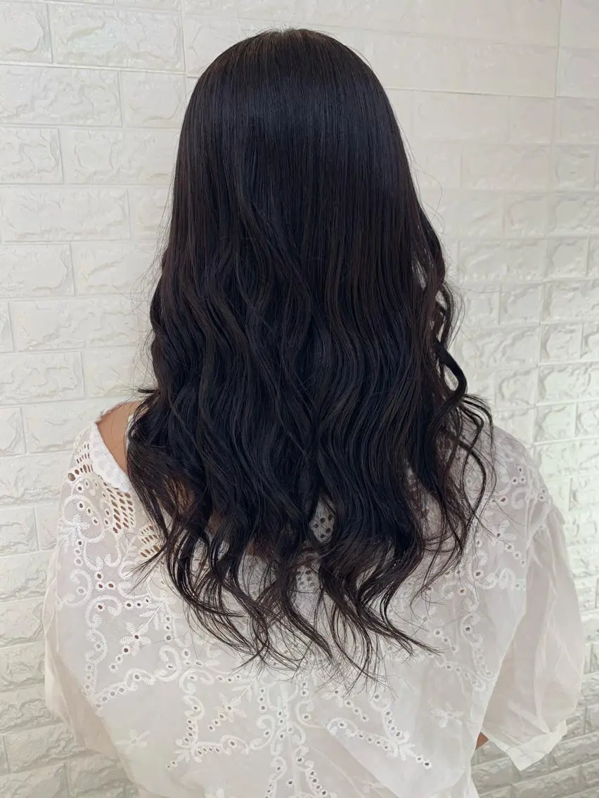 セミロング カラー カット ヘアカラー 福森 みずきのヘアスタイル