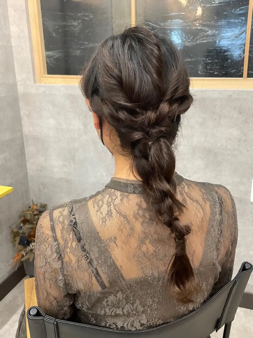 ヘアアレンジ 結婚式・ブライダル ヘアセット 艶髪 🌸木下なつみのヘアスタイル