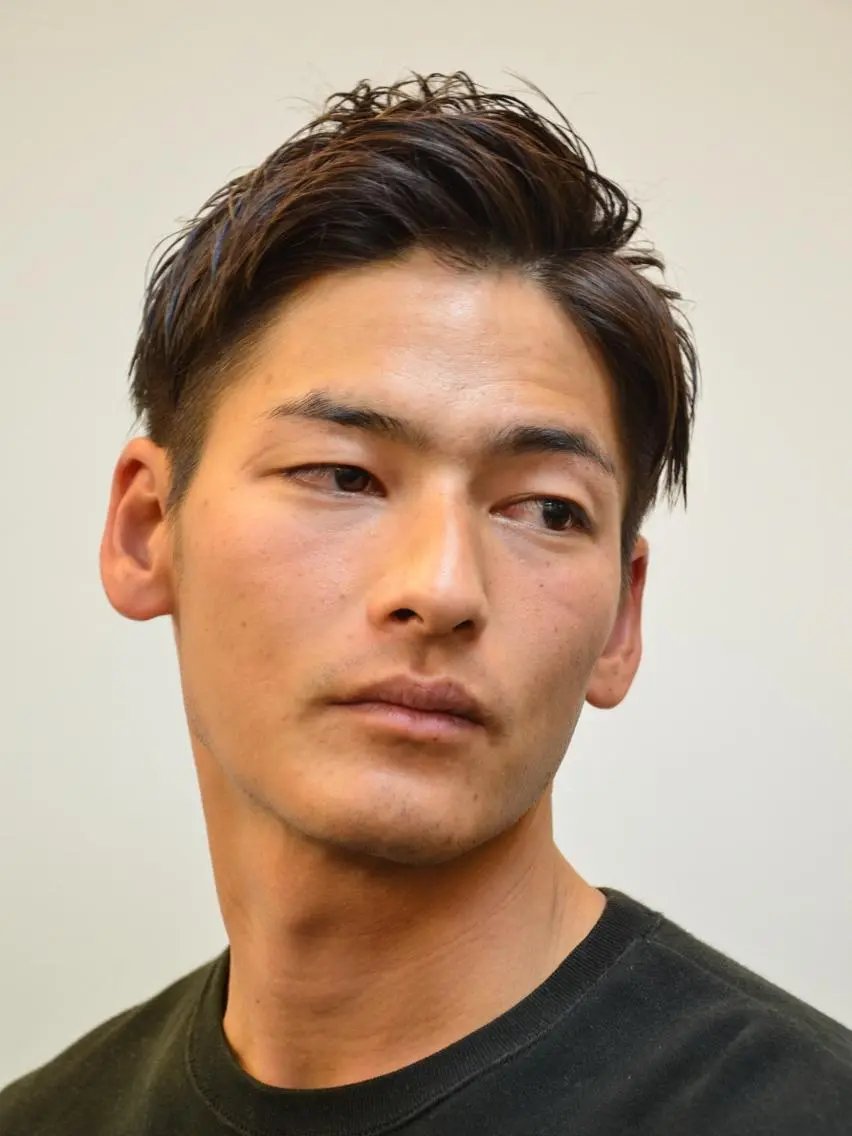 ショート メンズ 七三 ショートヘア メンズ限定✂️撮影 モデル募集！林 拓実のヘアスタイル