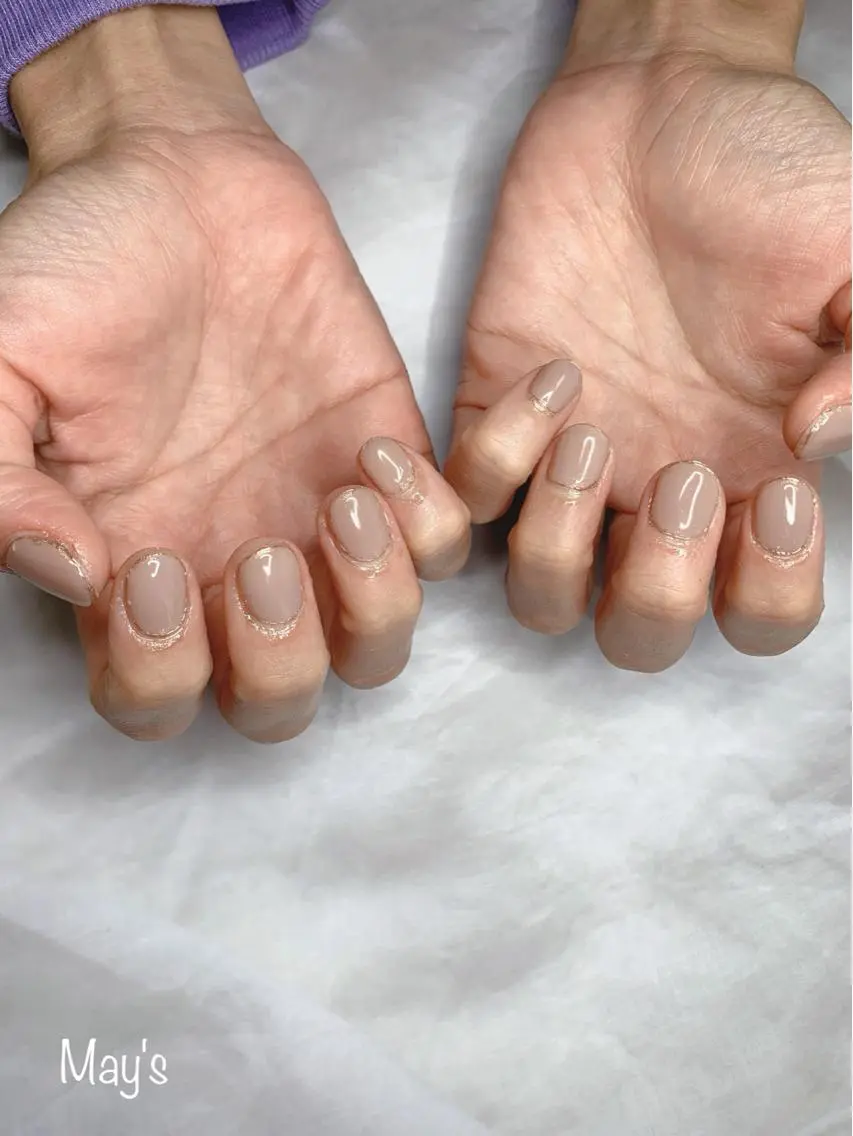 ネイル アートネイル ミラーネイル ワンカラーネイル nail salon May'sのネイルデザイン