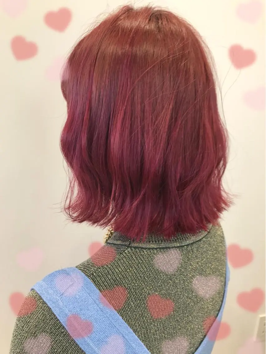 カラー ピンクカラー 新宿駅近♡個室 ♡関口三都季🌜のヘアスタイル