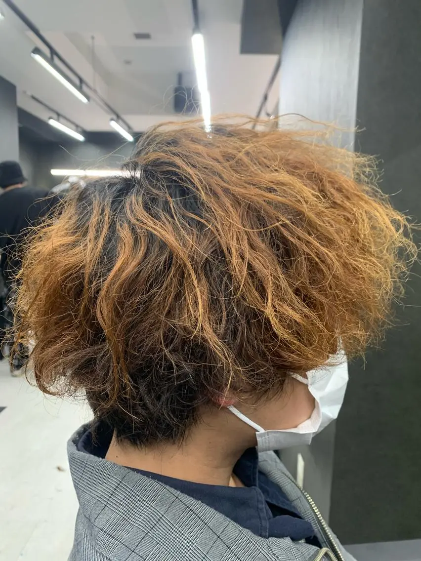 パーマ メンズ カット ヘアカラー bateau よしきのヘアスタイル